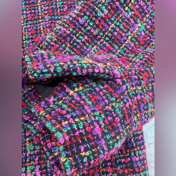 Vintage Orvis Blazer Tweed Jacket Women's Open Front Blazer Boho Chic Size M - Picture 10 of 14